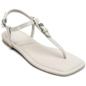 DKNY Femme Datto-Flat Thong Sandal Plates, Blanc Doux, 41 EU - Publicité DKNY Femme Datto-Flat Thong Sandal Plates, Blanc Doux, 41 EU - Publicité