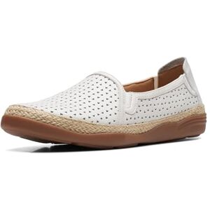 Clarks Mocassins Elaina Ruby pour Femme, Cuir Blanc, 38.5 EU - Publicité Clarks Mocassins Elaina Ruby pour Femme, Cuir Blanc, 38.5 EU - Publicité