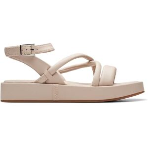 Clarks Sandales croisées Alda pour femme, Cuir sable, 39 EU - Publicité Clarks Sandales croisées Alda pour femme, Cuir sable, 39 EU - Publicité