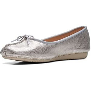 Clarks Ballerines Plates pour Femme, Argenté., 37 EU - Publicité Clarks Ballerines Plates pour Femme, Argenté., 37 EU - Publicité