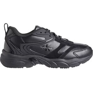 Calvin Klein Baskets Compensées Homme Retro Tennis Low Lace en Cuir, Noir (Triple Black), 42 - Publicité Calvin Klein Baskets Compensées Homme Retro Tennis Low Lace en Cuir, Noir (Triple Black), 42 - Publicité