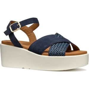Geox Femme D XAND 2.2S B Sandale compensée, Navy, 39 EU - Publicité Geox Femme D XAND 2.2S B Sandale compensée, Navy, 39 EU - Publicité