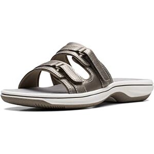 Clarks Sandales Breeze Piper Slide pour femme, Étain synthétique, 40.5 EU - Publicité Clarks Sandales Breeze Piper Slide pour femme, Étain synthétique, 40.5 EU - Publicité
