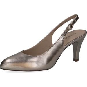 CAPRICE Escarpins Femme en Cuir, Marron (Taupe Metallic), 37,5 EU - Publicité CAPRICE Escarpins Femme en Cuir, Marron (Taupe Metallic), 37,5 EU - Publicité