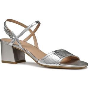 Geox Femme D New ERAKLIA 50 B Sandale à Talons, Silver, 36 EU - Publicité Geox Femme D New ERAKLIA 50 B Sandale à Talons, Silver, 36 EU - Publicité