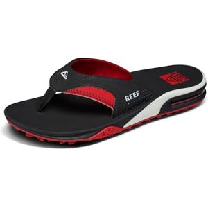 Reef Fanning Pregame Tongs pour homme Noir/rouge, noir/rouge, 5 UK - Publicité Reef Fanning Pregame Tongs pour homme Noir/rouge, noir/rouge, 5 UK - Publicité