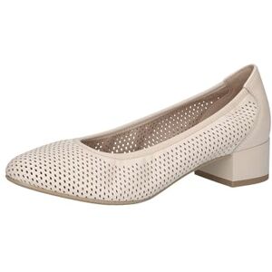 CAPRICE Comfort Escarpins Femme en Cuir avec Talon Bloc, Crème (Cream Perlato), 38,5 EU - Publicité CAPRICE Comfort Escarpins Femme en Cuir avec Talon Bloc, Crème (Cream Perlato), 38,5 EU - Publicité