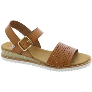 Skechers Femme Sandale, Luggage Duraleather, 37.5 EU - Publicité Skechers Femme Sandale, Luggage Duraleather, 37.5 EU - Publicité