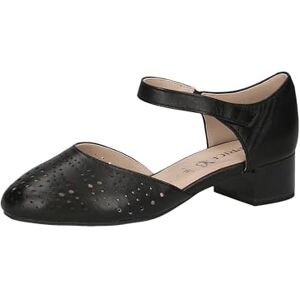 CAPRICE Confort Escarpins Femme à Bride en Cuir à Talon Bloc, Noir (Black Nappa), 38,5 EU - Publicité CAPRICE Confort Escarpins Femme à Bride en Cuir à Talon Bloc, Noir (Black Nappa), 38,5 EU - Publicité
