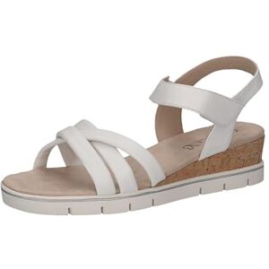 CAPRICE Sandales à talon femme en cuir avec semelle intérieure, Blanc (White Nappa), 38 EU - Publicité CAPRICE Sandales à talon femme en cuir avec semelle intérieure, Blanc (White Nappa), 38 EU - Publicité