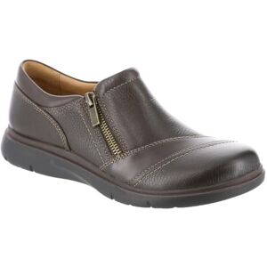 Clarks Mocassins Certina Pure à enfiler pour femme, Cuir Brun foncé, 7.5 Wide - Publicité Clarks Mocassins Certina Pure à enfiler pour femme, Cuir Brun foncé, 7.5 Wide - Publicité