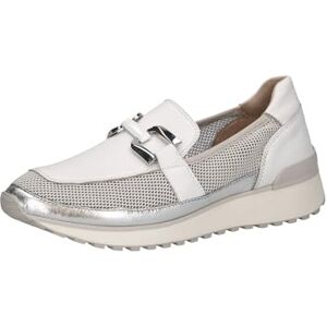 CAPRICE Chaussures à Enfiler Femme à Plateforme Sportives, Blanc (White/Silver), 39 EU - Publicité CAPRICE Chaussures à Enfiler Femme à Plateforme Sportives, Blanc (White/Silver), 39 EU - Publicité