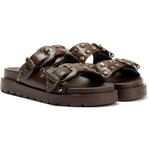 Buffalo Raya Ari West Sandales En Cuir Marron Pour Femmes EUR 39 - Publicité Buffalo Raya Ari West Sandales En Cuir Marron Pour Femmes EUR 39 - Publicité