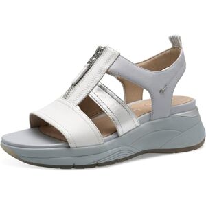 Tamaris Comfort sandales plates femme cuir avec fermeture éclair, Lt Blue Comb, 42 EU - Publicité Tamaris Comfort sandales plates femme cuir avec fermeture éclair, Lt Blue Comb, 42 EU - Publicité