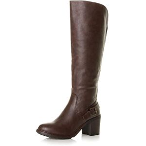 Ajvani Femmes haute talon carré large mollet bottes de motard cuissardes taille 5 38 - Publicité Ajvani Femmes haute talon carré large mollet bottes de motard cuissardes taille 5 38 - Publicité