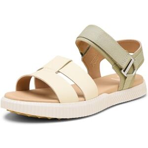 Sorel Sandales plates Ona Ave avec sangle de cheville pour femme Sergé poussiéreux/blanc miel, pointure 42 - Publicité Sorel Sandales plates Ona Ave avec sangle de cheville pour femme Sergé poussiéreux/blanc miel, pointure 42 - Publicité