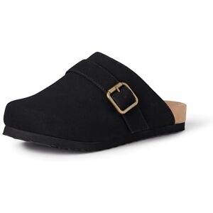 Amazon Essentials Sabots Confortables, Disponibles avec ou sans Doublure en Peau de Mouton Synthétique Femme, Fausse Fourrure Noir Simili Suède, 37.5 EU - Publicité Amazon Essentials Sabots Confortables, Disponibles avec ou sans Doublure en Peau de Mouton Synthétique Femme, Fausse Fourrure Noir Simili Suède, 37.5 EU - Publicité