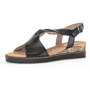 Gabor Rich Black Leather Womens Platform Sandals 37.5 Black - Publicité Gabor Rich Black Leather Womens Platform Sandals 37.5 Black - Publicité