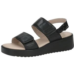 CAPRICE Sandales à Talon compensé Femme en Cuir compensées, Noir (Black Nappa), 40 EU - Publicité CAPRICE Sandales à Talon compensé Femme en Cuir compensées, Noir (Black Nappa), 40 EU - Publicité