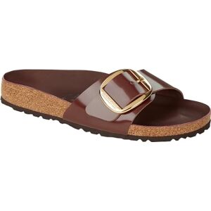 Birkenstock Madrid Big Buckle Natural Leather Patent, Chocolat brillant, 41 EU - Publicité Birkenstock Madrid Big Buckle Natural Leather Patent, Chocolat brillant, 41 EU - Publicité