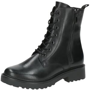 CAPRICE Bottines femme à lacets en cuir avec fermeture éclair, Noir (Black Nappa), 38 EU - Publicité CAPRICE Bottines femme à lacets en cuir avec fermeture éclair, Noir (Black Nappa), 38 EU - Publicité