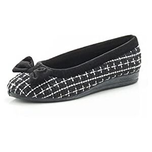 Damart Ballerines Velours fourrées Thermolactyl, Noir, 38 - Publicité Damart Ballerines Velours fourrées Thermolactyl, Noir, 38 - Publicité