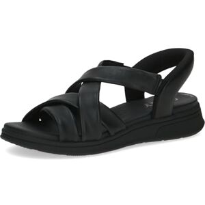 CAPRICE sandale plate femme en cuir, Noir (BLACK SOFTNAP.), 41 EU - Publicité CAPRICE sandale plate femme en cuir, Noir (BLACK SOFTNAP.), 41 EU - Publicité