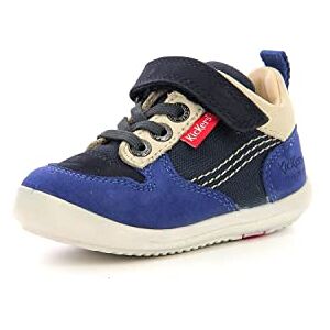 Kickers KIKANON,Bottillon Bebe Marine Bleu Beige, 23 EU - Publicité Kickers KIKANON,Bottillon Bebe Marine Bleu Beige, 23 EU - Publicité