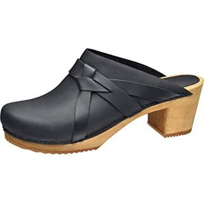 Sanita Manuella Sabot original fait main en cuir avec semelle en bois pour femme, Noir , 35 EU - Publicité Sanita Manuella Sabot original fait main en cuir avec semelle en bois pour femme, Noir , 35 EU - Publicité