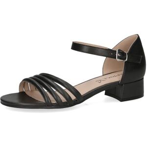CAPRICE Sandales femme à talon en cuir à bride, Noir (Black Perlato), 38,5 EU - Publicité CAPRICE Sandales femme à talon en cuir à bride, Noir (Black Perlato), 38,5 EU - Publicité