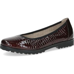 CAPRICE Ballerines Femme en Cuir Bout Rond, Rouge (Bord. Croco), 40 EU - Publicité CAPRICE Ballerines Femme en Cuir Bout Rond, Rouge (Bord. Croco), 40 EU - Publicité