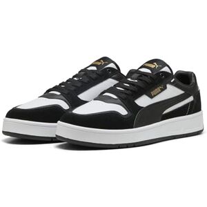 Puma Sneakers en Daim Court Classic Unisexe 43, White Black Gold - Publicité Puma Sneakers en Daim Court Classic Unisexe 43, White Black Gold - Publicité