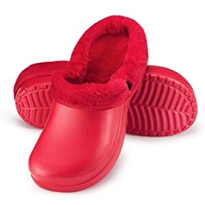 ESTRO Sabot Fourré Homme Hiver Sabot de Jardin Homme Chaussure Jardin Femme Fourre Sabots de Jardin Femme (39, Rouge) - Publicité ESTRO Sabot Fourré Homme Hiver Sabot de Jardin Homme Chaussure Jardin Femme Fourre Sabots de Jardin Femme (39, Rouge) - Publicité