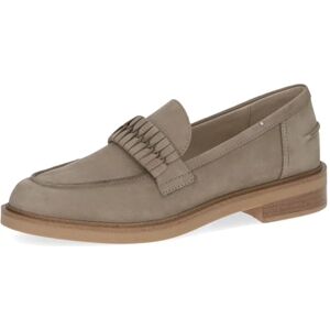 CAPRICE Mocassins Femme en Cuir à Talon Bloc, Beige (Beige Nubuc), 37 EU - Publicité CAPRICE Mocassins Femme en Cuir à Talon Bloc, Beige (Beige Nubuc), 37 EU - Publicité