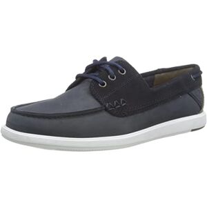 Clarks Men's Bratton Boat Shoe, Nubuck Bleu Marine, 43 EU - Publicité Clarks Men's Bratton Boat Shoe, Nubuck Bleu Marine, 43 EU - Publicité