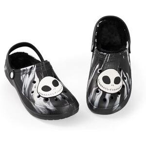 Disney Sabots Noirs et Blancs Jack Skellington de L'Étrange Noël de Monsieur Jack Chaussures doublées de Fourrure pour Halloween Vêtements décontractés Unisexes pour Adultes - Publicité Disney Sabots Noirs et Blancs Jack Skellington de L'Étrange Noël de Monsieur Jack Chaussures doublées de Fourrure pour Halloween Vêtements décontractés Unisexes pour Adultes - Publicité