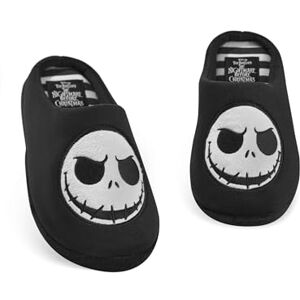 Disney Nightmare Before Christmas de monsieur Jack Pantoufles unisexes Mules à enfiler pour adultes avec visage de personnage de Jack Skellington en Noir Chaussures de maison d’intérieur - Publicité Disney Nightmare Before Christmas de monsieur Jack Pantoufles unisexes Mules à enfiler pour adultes avec visage de personnage de Jack Skellington en Noir Chaussures de maison d’intérieur - Publicité