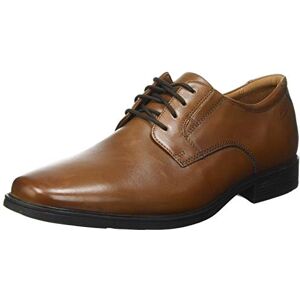 Clarks Homme Tilden Plain Oxford Richelieu, Foncé Tan Lea, 42.5 EU - Publicité Clarks Homme Tilden Plain Oxford Richelieu, Foncé Tan Lea, 42.5 EU - Publicité