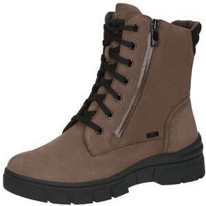 CAPRICE Bottines d’hiver femme à lacets en cuir déperlantes, Marron (Taupe Comb), 36 EU - Publicité CAPRICE Bottines d’hiver femme à lacets en cuir déperlantes, Marron (Taupe Comb), 36 EU - Publicité