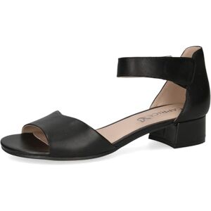 CAPRICE Sandales à Talon Femme en Cuir avec Brides, Noir (Black Nappa), 40,5 EU - Publicité CAPRICE Sandales à Talon Femme en Cuir avec Brides, Noir (Black Nappa), 40,5 EU - Publicité