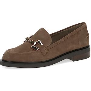 Caprice Mocassins Femme en Cuir à Talon Bloc, Marron (Taupe Suede), 38,5 EU - Publicité Caprice Mocassins Femme en Cuir à Talon Bloc, Marron (Taupe Suede), 38,5 EU - Publicité
