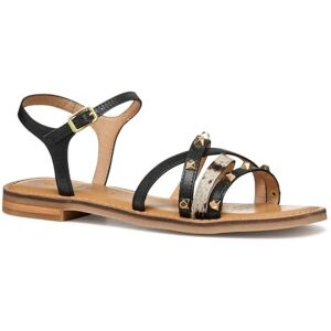 Geox Femme D MADDALUSIAC D Sandale à glissière, Black/White, 36 EU - Publicité Geox Femme D MADDALUSIAC D Sandale à glissière, Black/White, 36 EU - Publicité