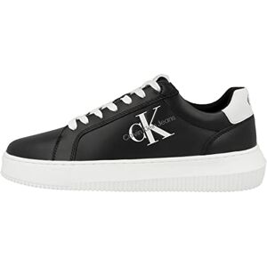 Calvin Klein Jeans Baskets Homme Semelle Épaisse Chunky Cupsole Monologo Chaussures, Noir (Black/White), 41 - Publicité Calvin Klein Jeans Baskets Homme Semelle Épaisse Chunky Cupsole Monologo Chaussures, Noir (Black/White), 41 - Publicité