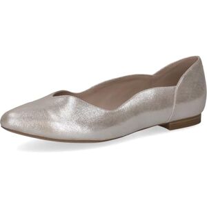 CAPRICE Ballerines Femme en Cuir, Marron (Taupe Metallic), 38 EU - Publicité CAPRICE Ballerines Femme en Cuir, Marron (Taupe Metallic), 38 EU - Publicité