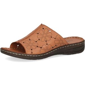 CAPRICE Mules femme en cuir avec semelle anatomique, Marron (Nut Nappa), 39 EU - Publicité CAPRICE Mules femme en cuir avec semelle anatomique, Marron (Nut Nappa), 39 EU - Publicité