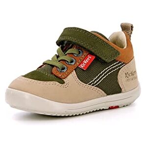 Kickers KIKANON,Bottillon Bebe Kaki Beige Camel, 22 EU - Publicité Kickers KIKANON,Bottillon Bebe Kaki Beige Camel, 22 EU - Publicité