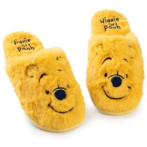 Disney l'ourson Pantoufles pour femmes Mules d'intérieur en fourrure Winnie the Pooh pour femme (Jaune) Chaussures de maison à enfiler avec visage de personnage brodé pour adultes et adolescents - Publicité Disney l'ourson Pantoufles pour femmes Mules d'intérieur en fourrure Winnie the Pooh pour femme (Jaune) Chaussures de maison à enfiler avec visage de personnage brodé pour adultes et adolescents - Publicité