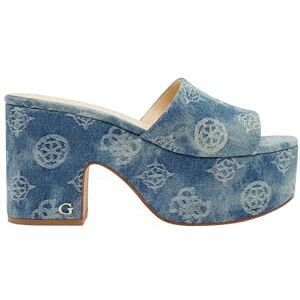 Guess Femme Yapplea Sandale à Talon, Logo Denim Bleu, 11 - Publicité Guess Femme Yapplea Sandale à Talon, Logo Denim Bleu, 11 - Publicité