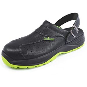 EuroRoutier Premium Fenix Black Cuir véritable, Sabots, Sandales de sécurité certifiées SB A-E-FO SRC (Numeric_48) - Publicité EuroRoutier Premium Fenix Black Cuir véritable, Sabots, Sandales de sécurité certifiées SB A-E-FO SRC (Numeric_48) - Publicité