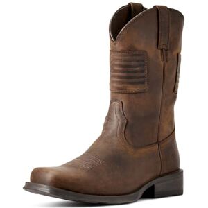 Ariat Bottes Western Rambler Patriot pour homme, Marron vieilli., 9 Wide - Publicité Ariat Bottes Western Rambler Patriot pour homme, Marron vieilli., 9 Wide - Publicité